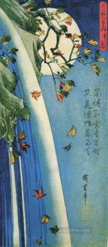  Hiroshige Lienzo - la luna sobre una cascada Utagawa Hiroshige Ukiyoe